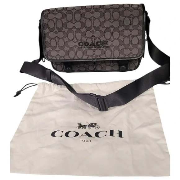 🖤👜 Coach Signature Messenger Bag – Large – Brand New 👜🖤 - Picture 3 of 12